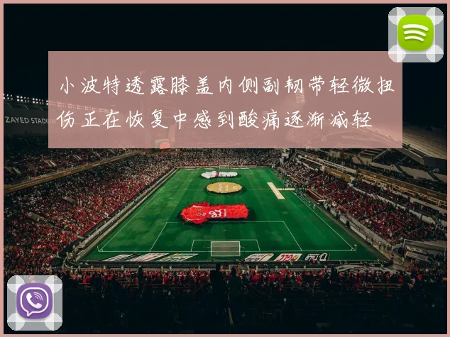 小波特透露膝盖内侧副韧带轻微扭伤正在恢复中感到酸痛逐渐减轻